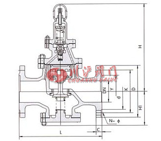 Y43H型不銹鋼蒸汽減壓閥結構圖